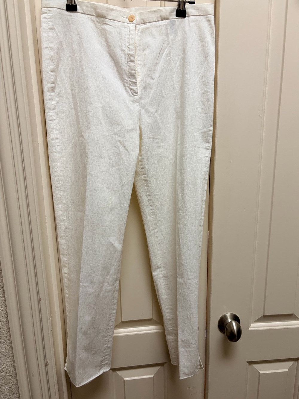 Incotex Stretch Women’s White Slim Ankle Pants IT 44 US 8 Made in Italy